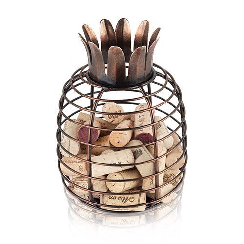 Juicy Pineapple Cork Holder, Matte Rustic Finish | Zigeze