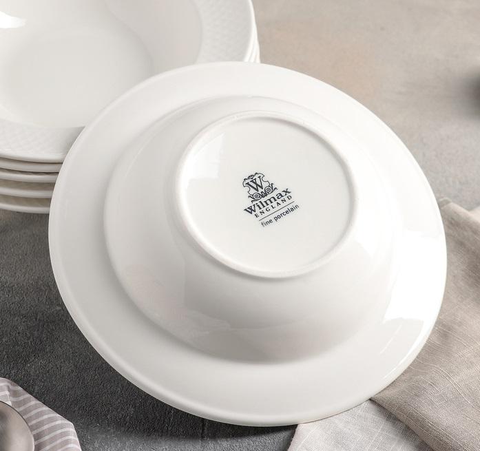 Julia Porcelain Deep Plates/Bowls (Set of 6) | Zigeze