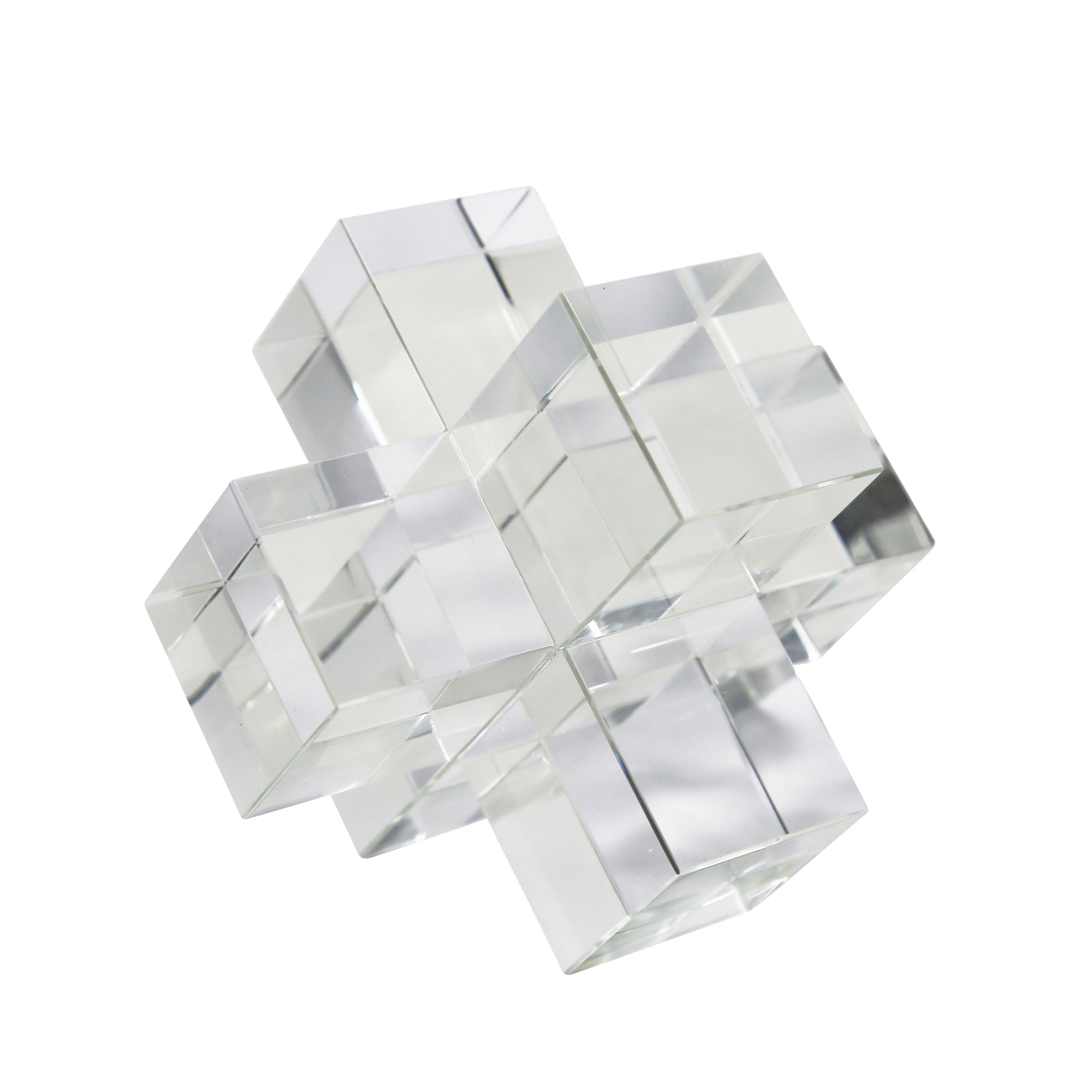 Large Crystal Geometric Object, Clear | Zigeze