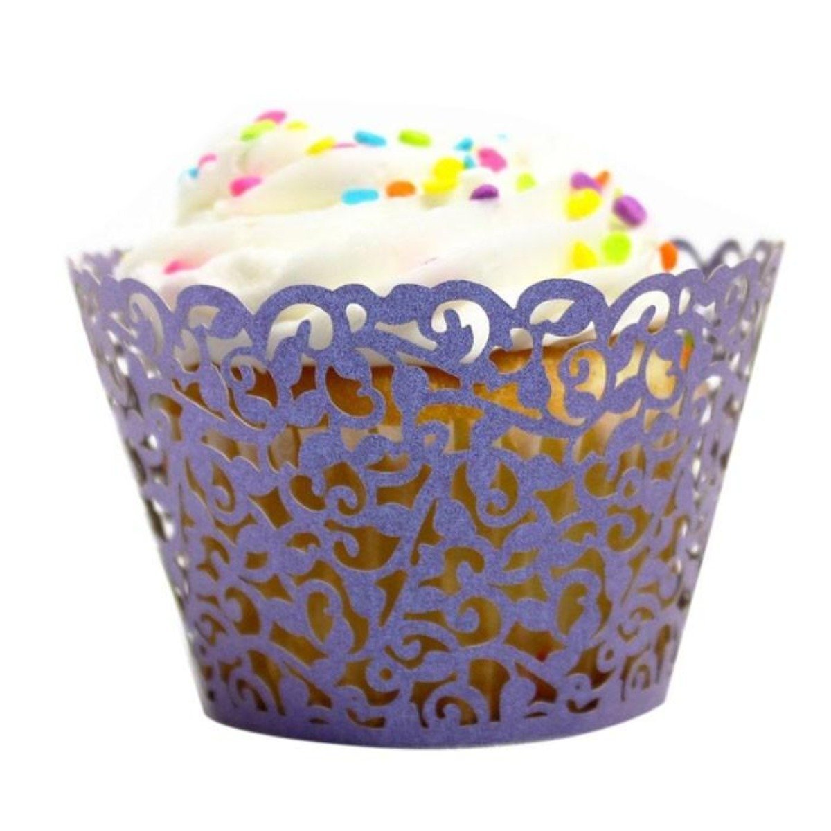 Laser - Cut Designer Cupcake Wrappers | Zigeze