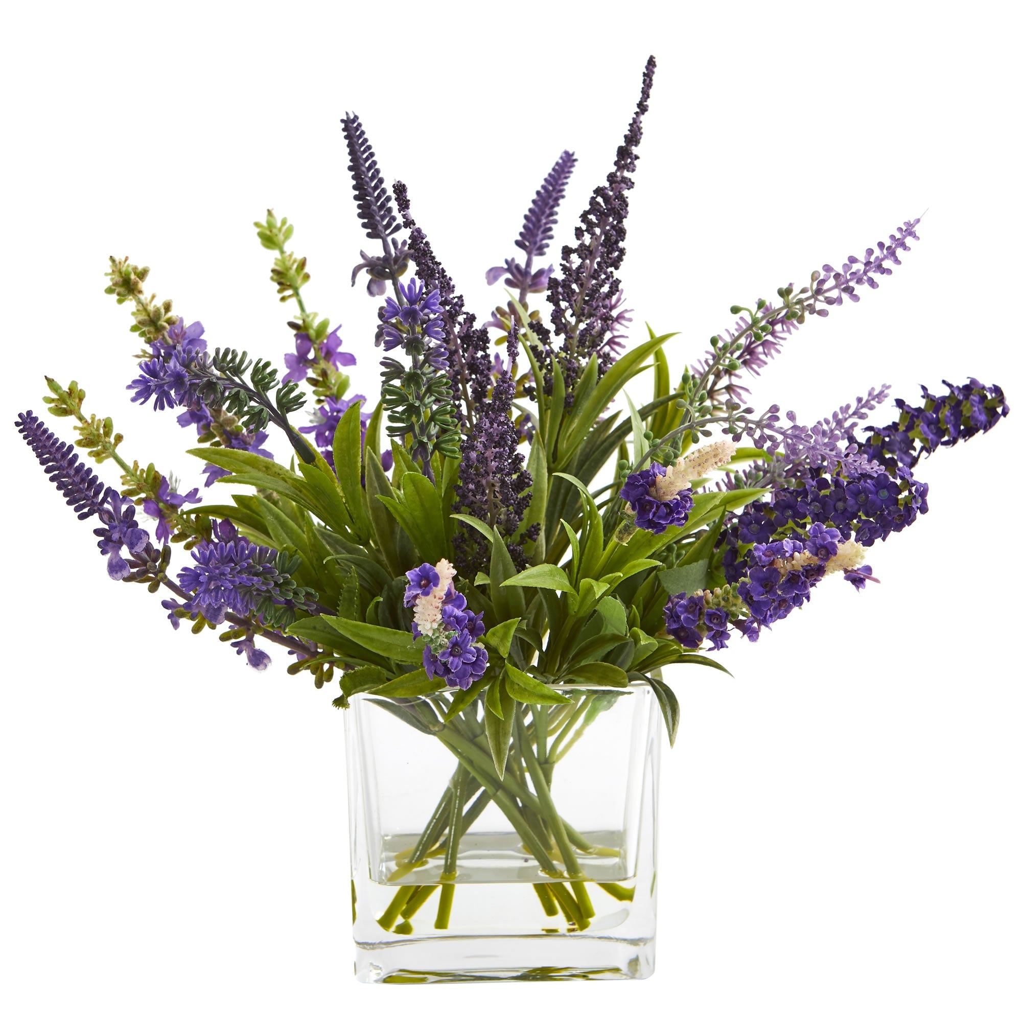 Lavender Arrangement and Wreath, Set of 2 | Zigeze