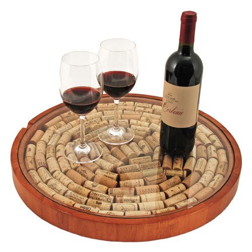 Lazy Susan 19 - Ince Cork Display with Glass Overlay | Zigeze