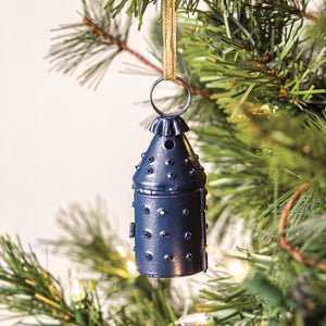 Mini Paul Revere Lantern Ornament, Blue - Box of 6 | Zigeze