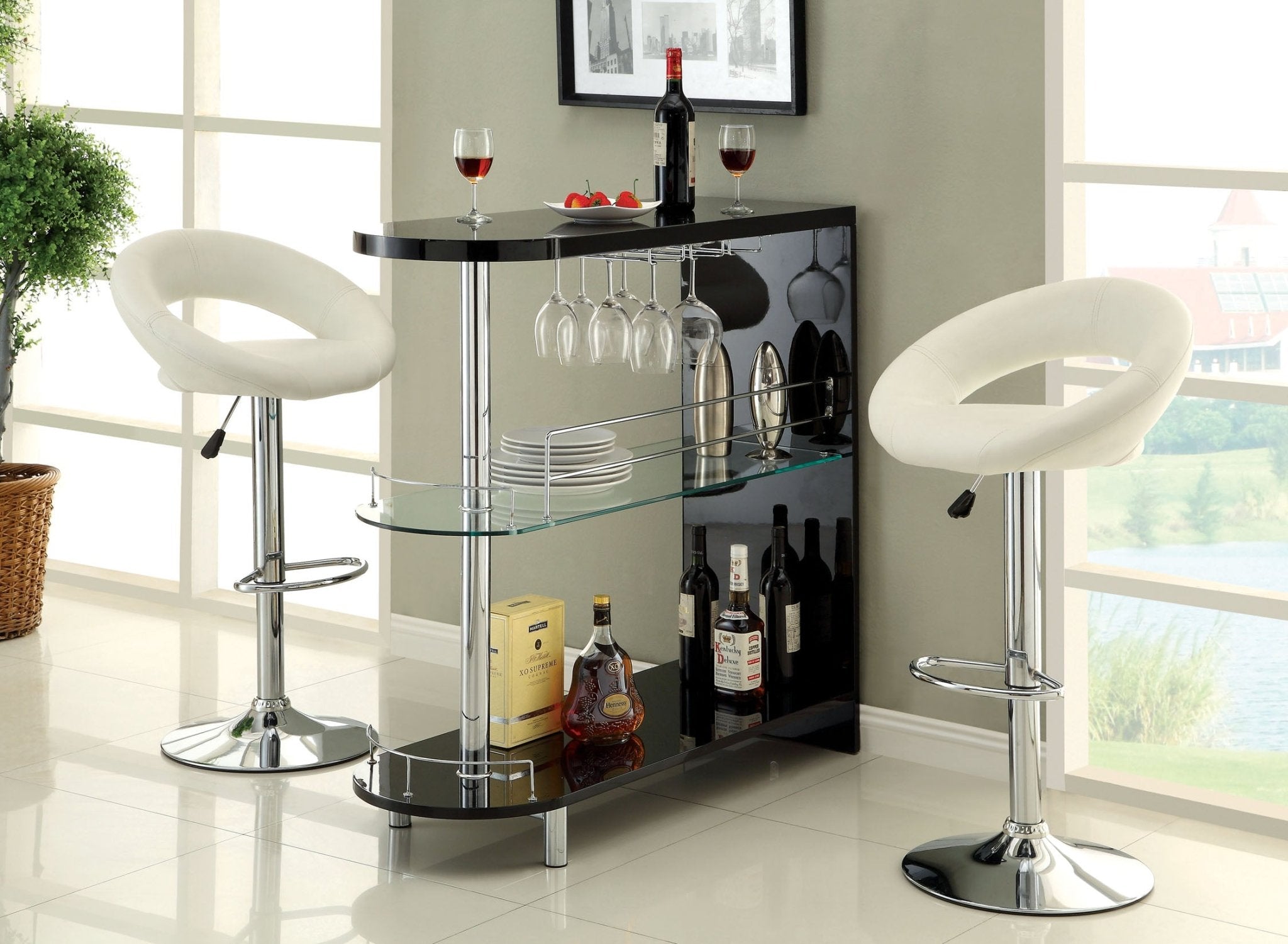 Morton Bar Table in Black | Zigeze