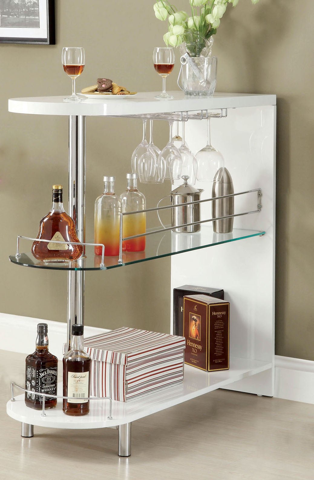 Morton Bar Table in White | Zigeze