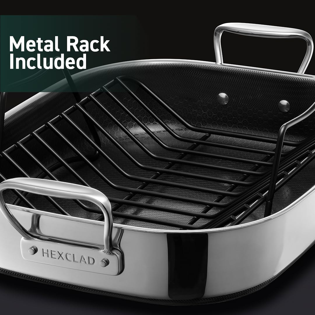 Nonstick Roasting Pan with Rack | Zigeze