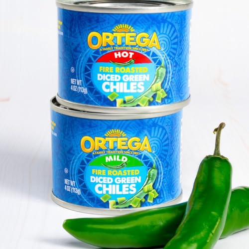 Ortega Fire Roasted Diced Green Chiles, Mild | Zigeze