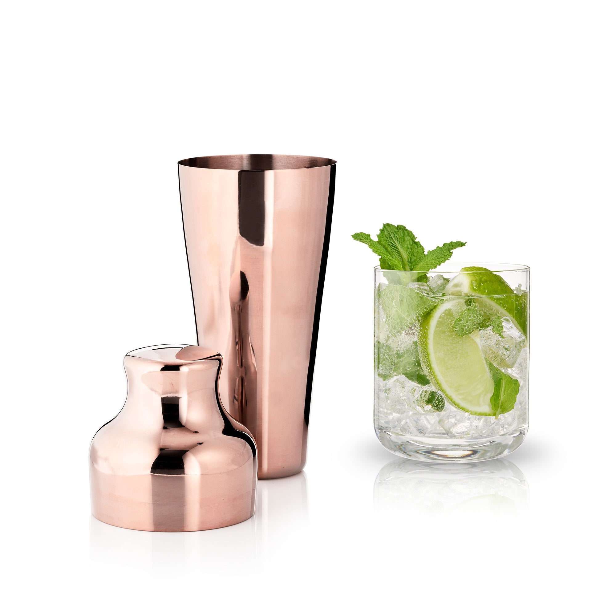 Polished Copper Parisian 25 - Ounce Cocktail Shaker | Zigeze