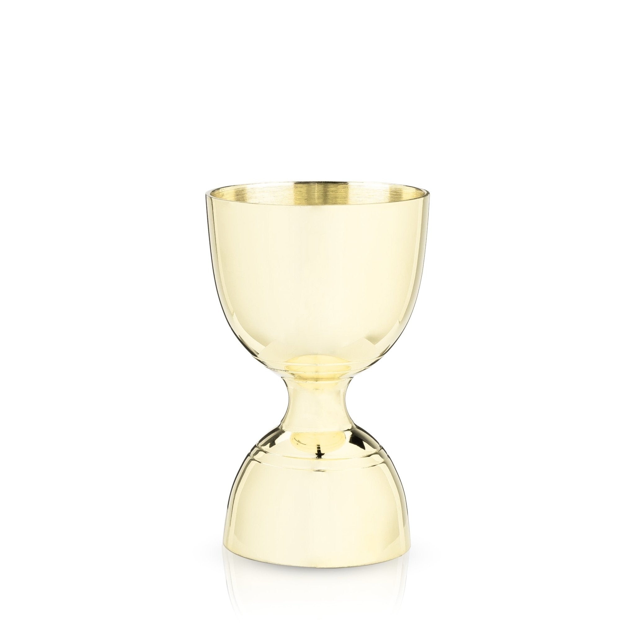 Polished Gold Canterbury 2 - Ounce Jigger | Zigeze