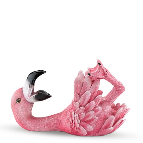 Polyresin Flirty Flamingo Bottle Holder | Zigeze