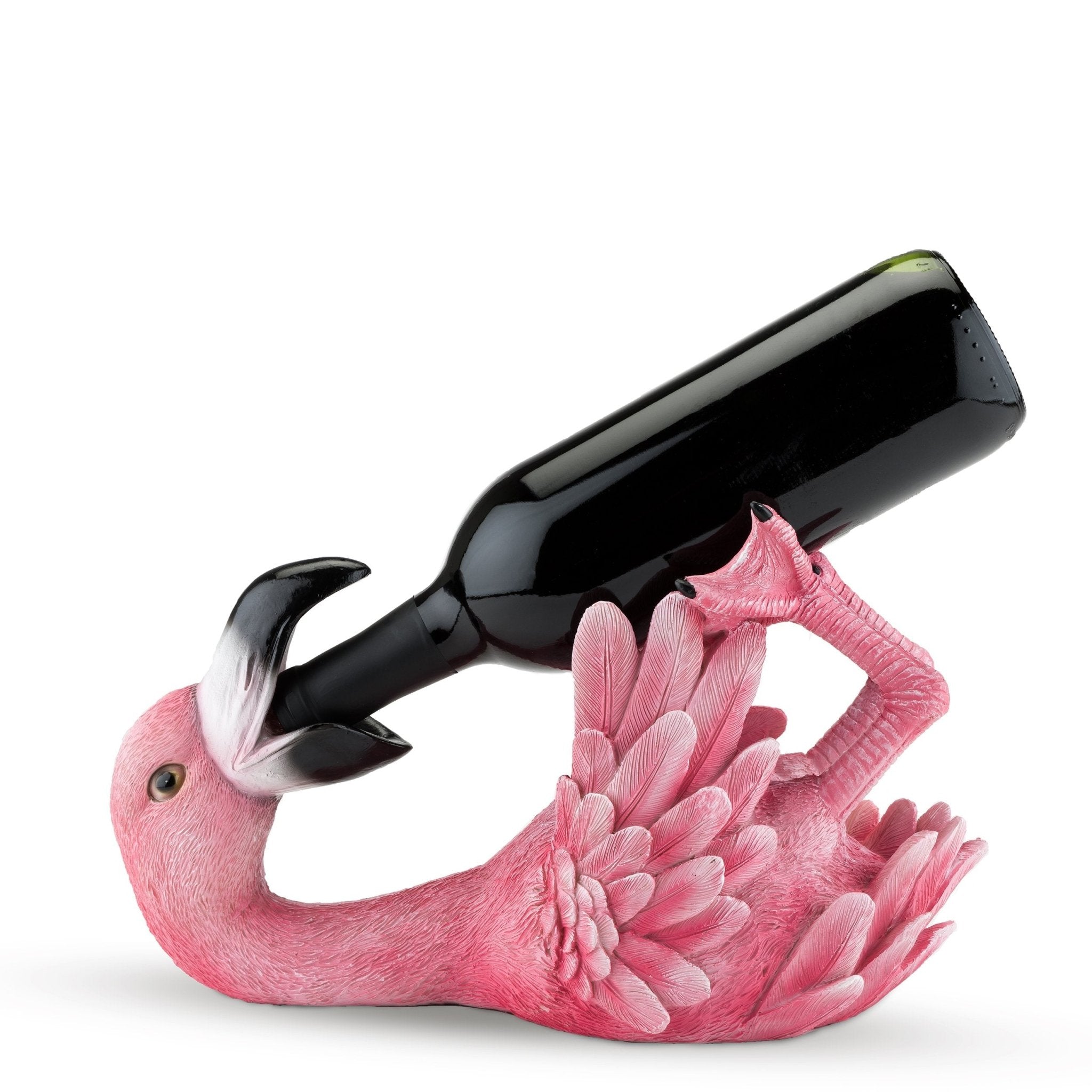 Polyresin Flirty Flamingo Bottle Holder | Zigeze