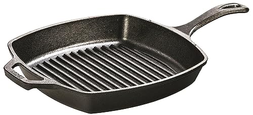 Pre - Seasoned Cast Iron Square Grill Pan | Zigeze