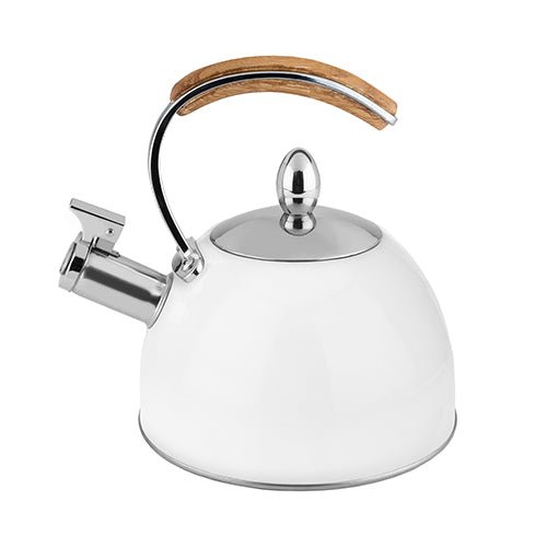 Presley White Stovetop Tea Kettle | Zigeze