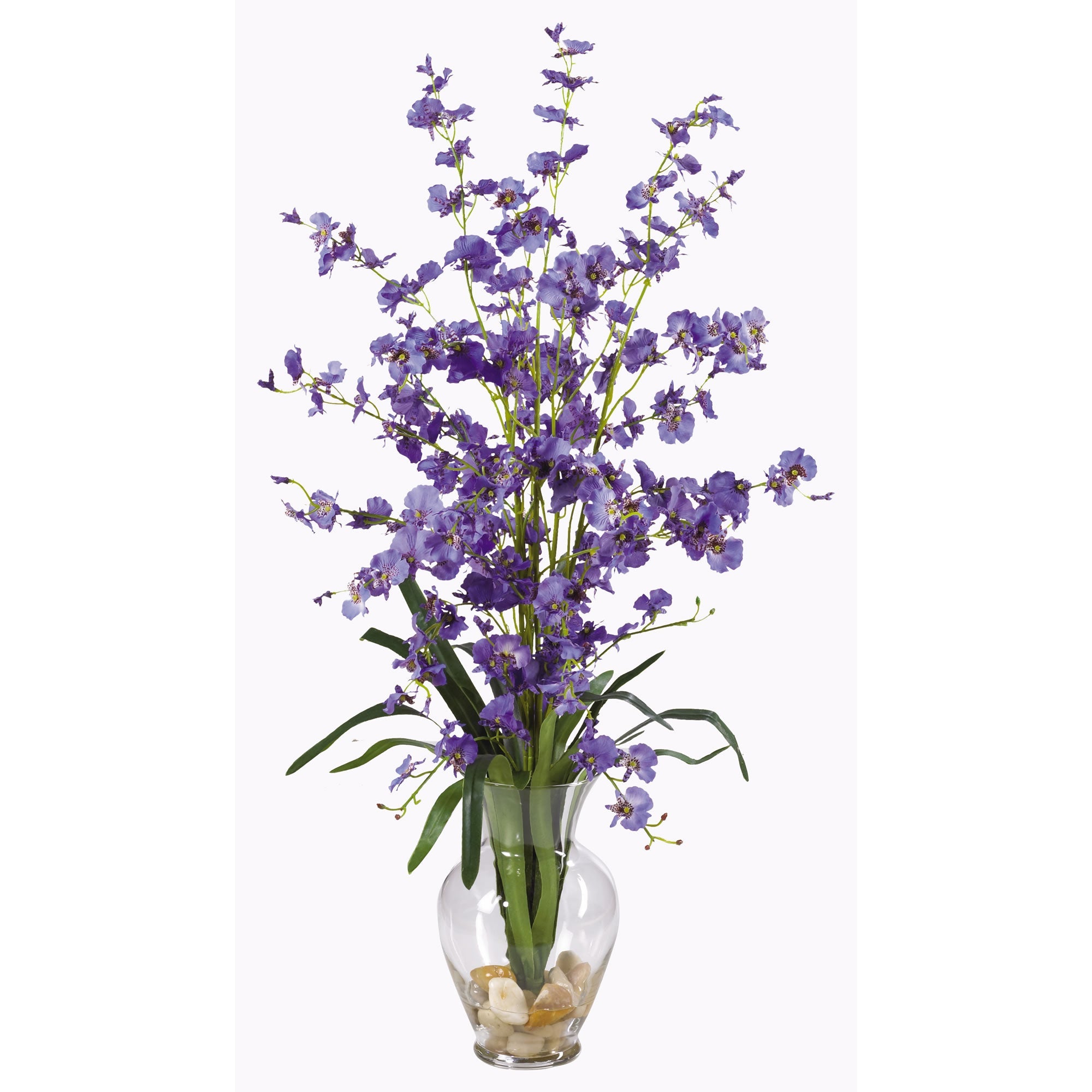 Purple Dancing Lady Silk Flower Arrangement | Zigeze