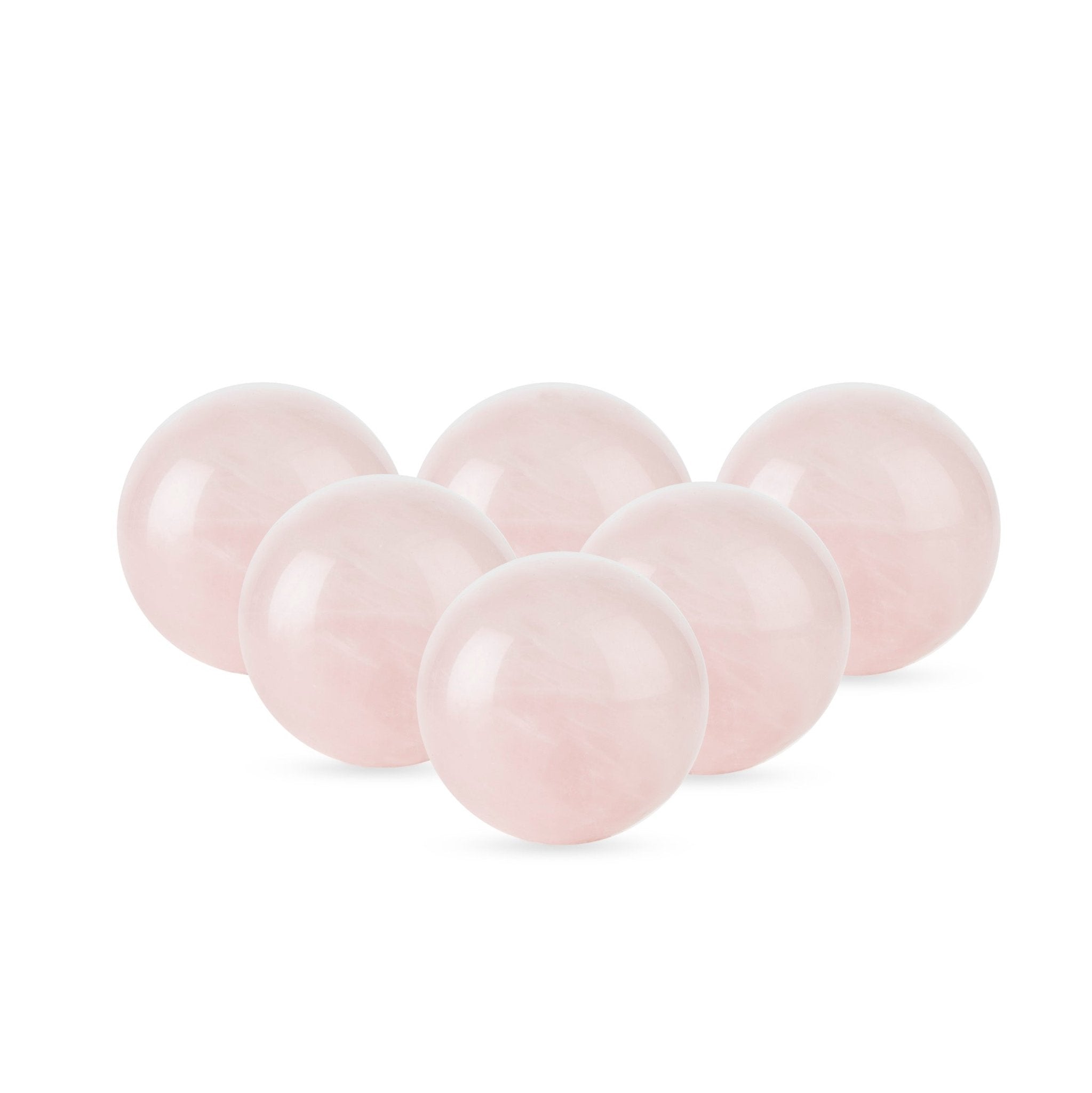 Rose Quartz Wine Gems, Set of 6 with Pouch | Zigeze