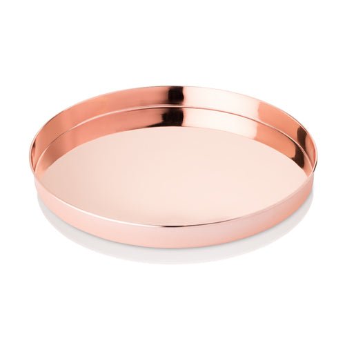 Round Copper 12.5 - Inch Serving Tray | Zigeze