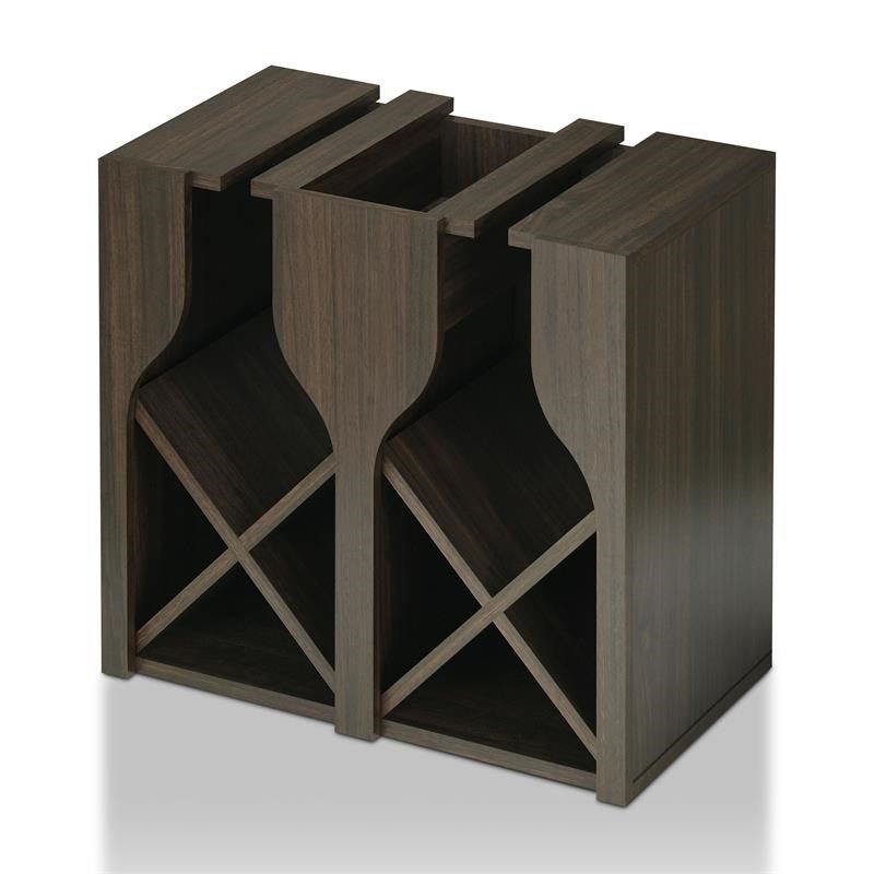 Sacha 8 - Bottte Wine Rack in Wenge | Zigeze