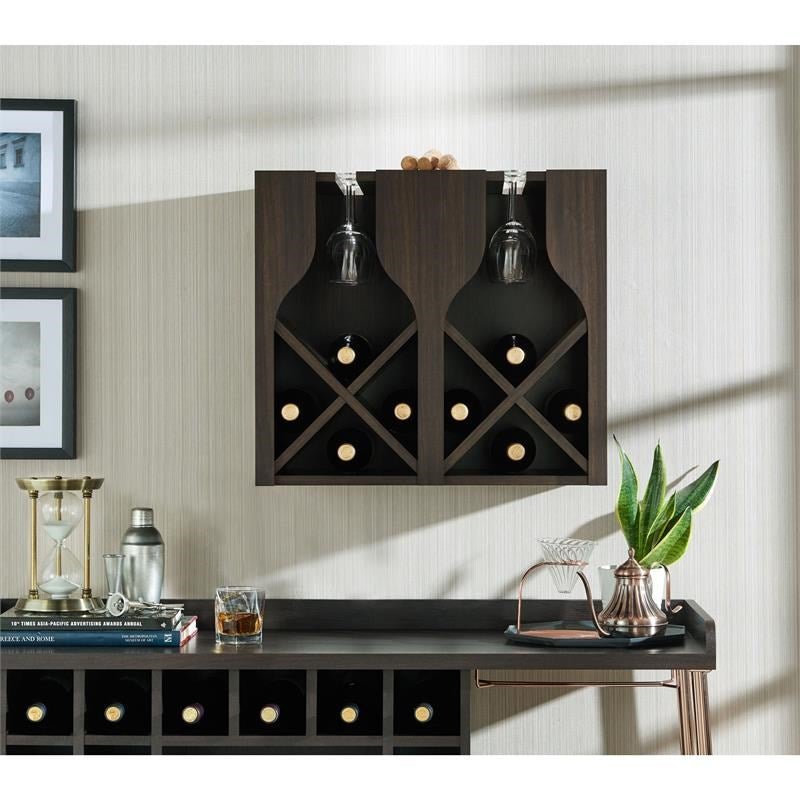 Sacha 8 - Bottte Wine Rack in Wenge | Zigeze