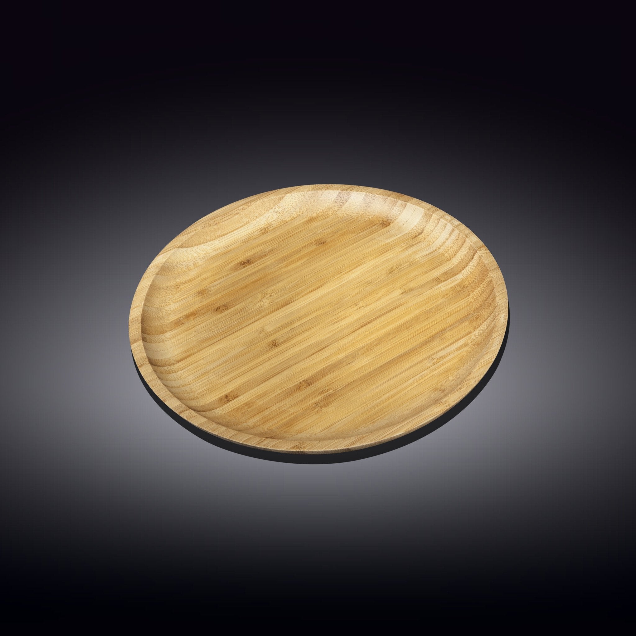 Set of 12 Natural Bamboo Plates 8" | Zigeze