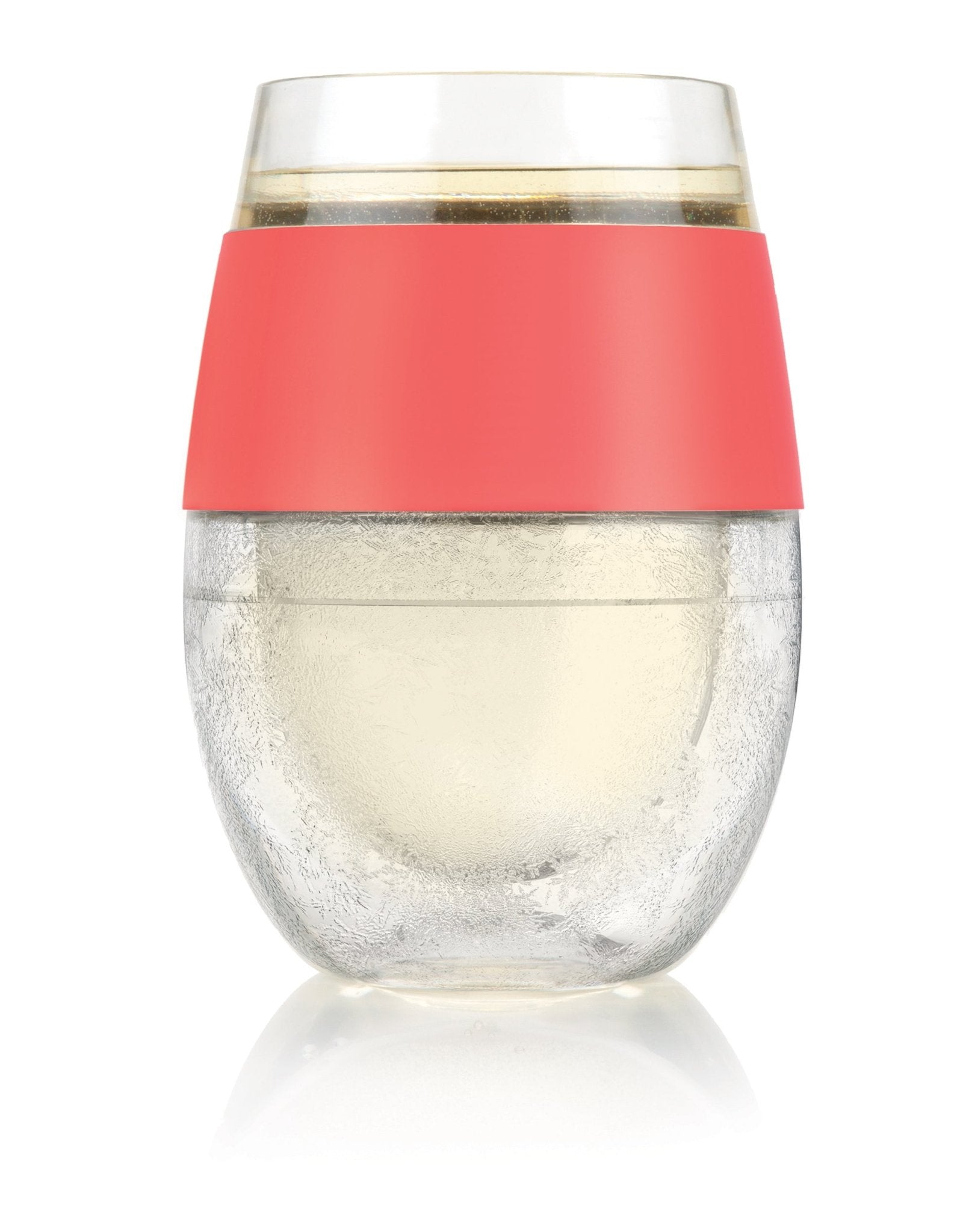 Set of 2 Wine Freeze Cooling Cups in Coral | Zigeze