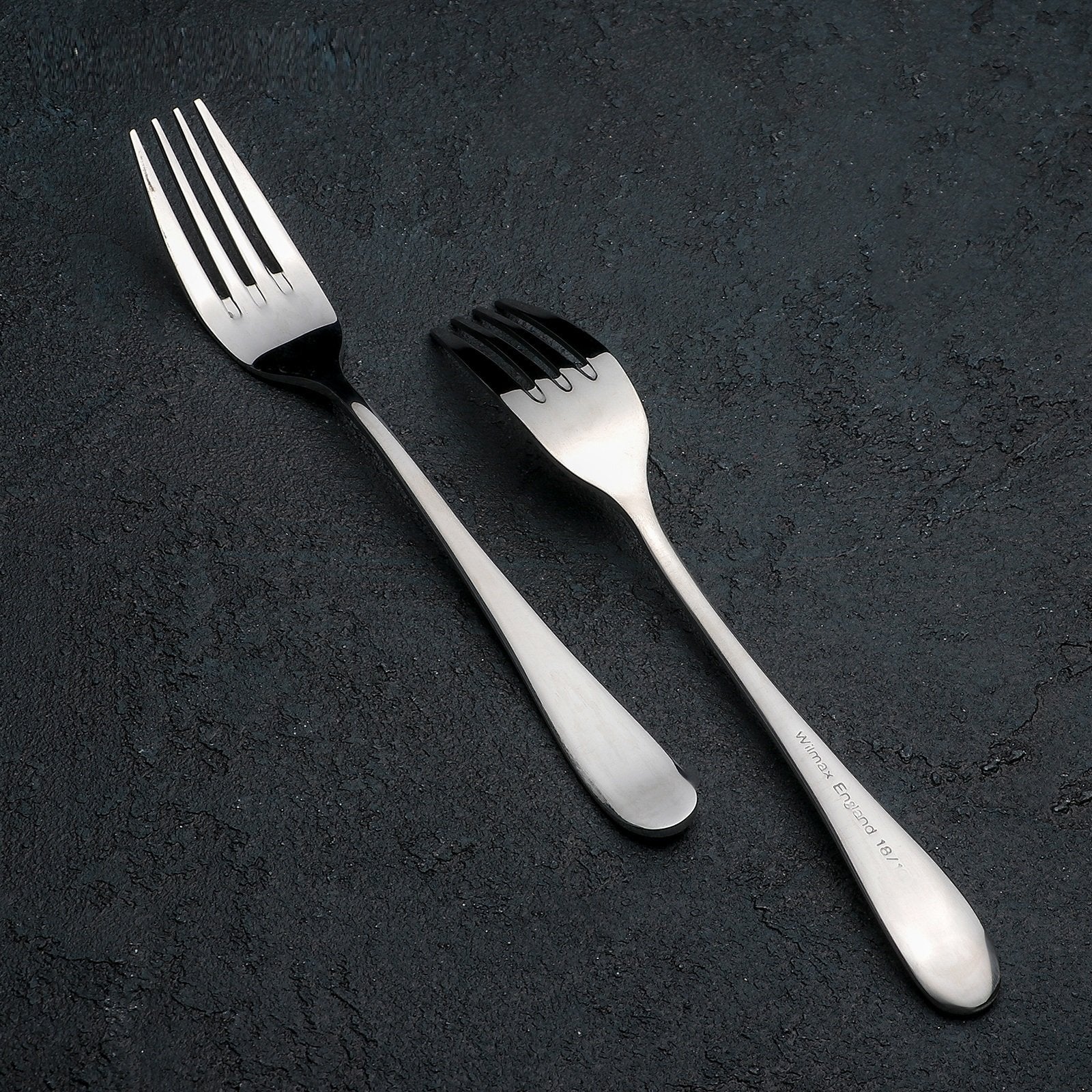 Set of 24 High Polish Stainless Steel Dinner 8" Forks | Zigeze