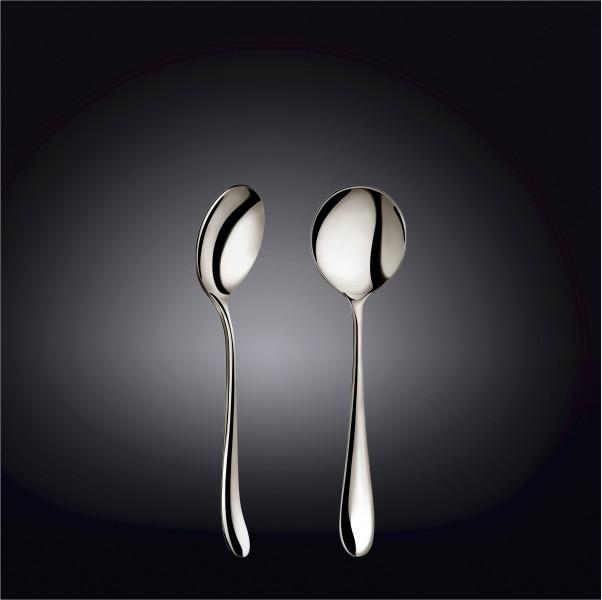 Set of 24 High Polish Stainless Steel Soup Spoons | Zigeze