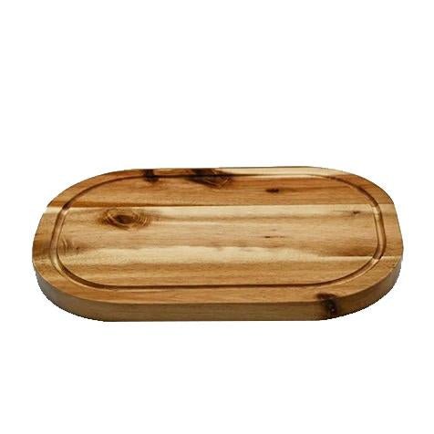 Set of 3 Acacia 12" Rounded Serving Boards | Zigeze