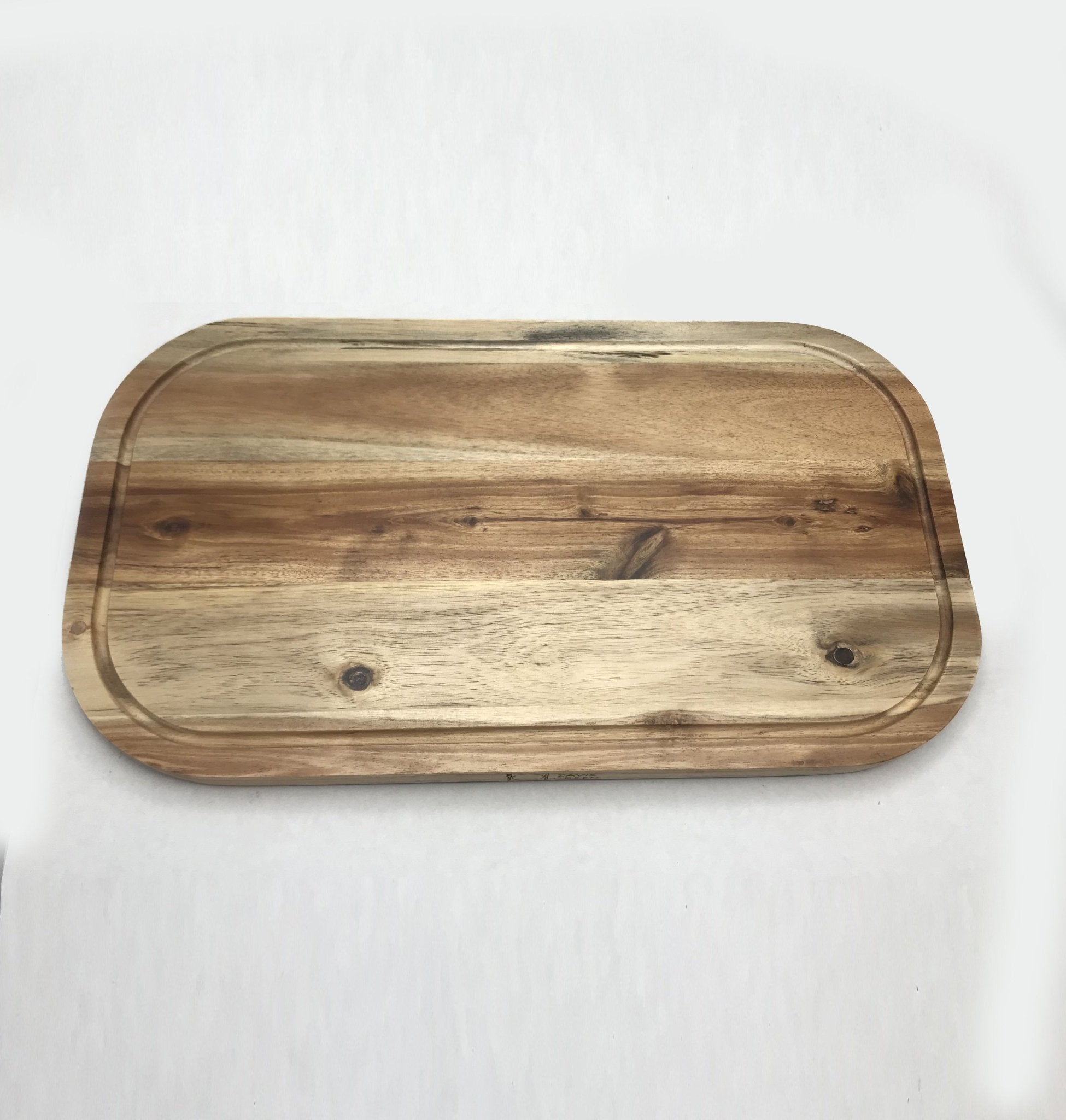 Set of 3 Acacia 18" Rounded Serving Boards | Zigeze