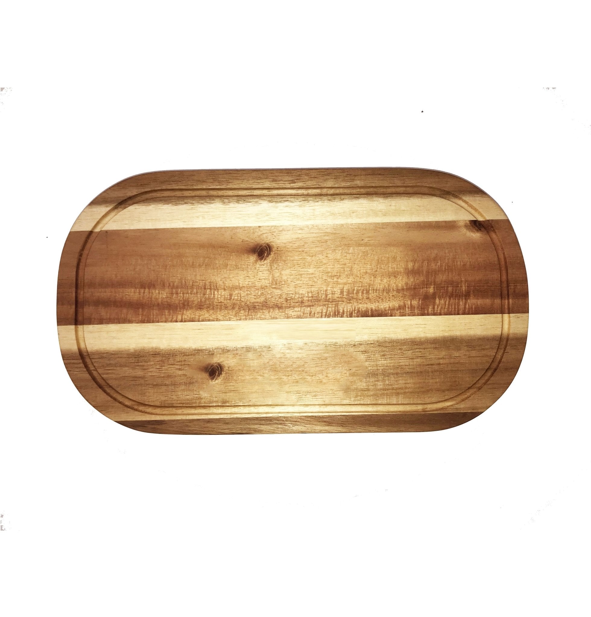 Set of 3 Acacia 18" Rounded Serving Boards | Zigeze