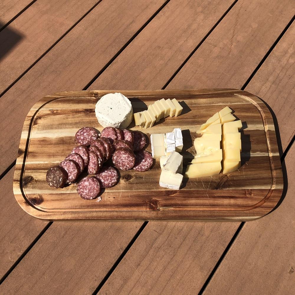 Set of 3 Acacia 18" Rounded Serving Boards | Zigeze