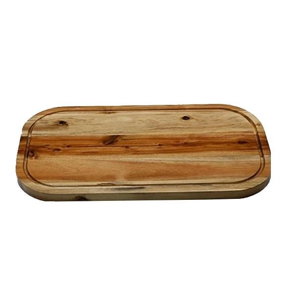 Set of 3 Acacia 18" Rounded Serving Boards | Zigeze