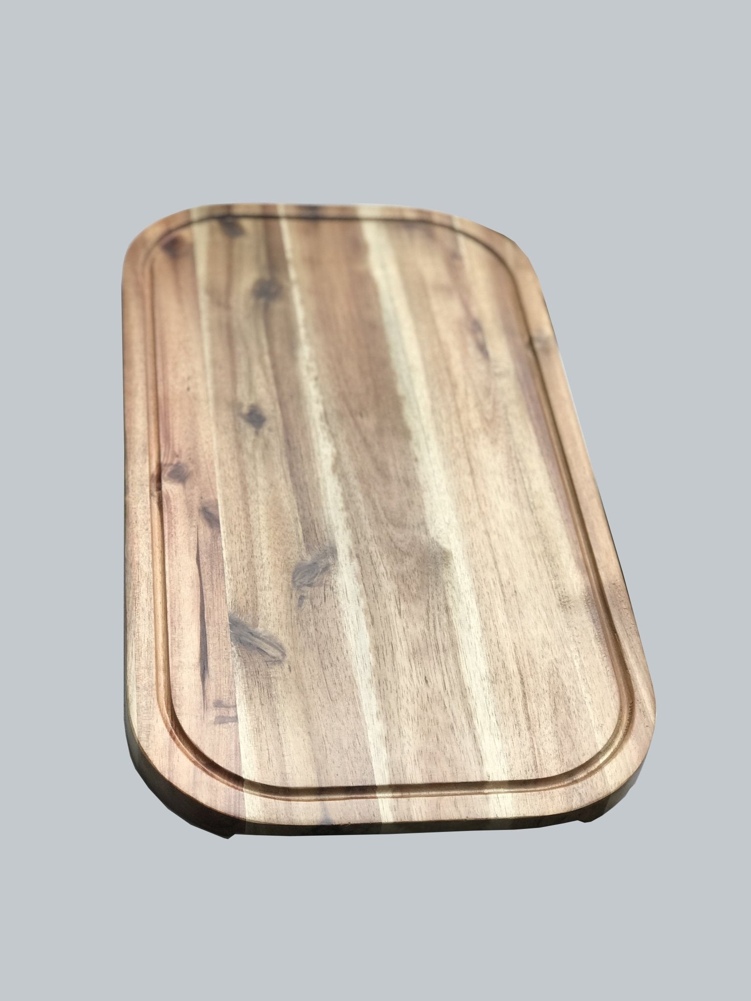 Set of 3 Acacia 18" Rounded Serving Boards | Zigeze