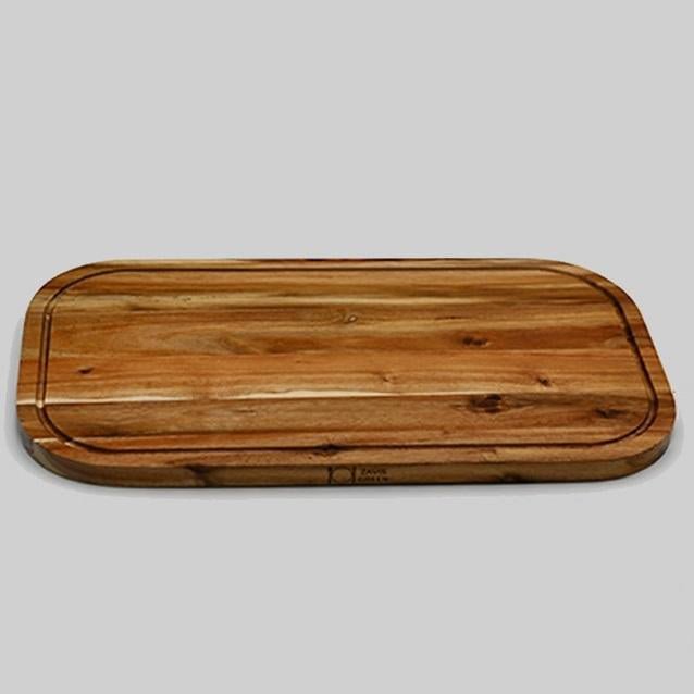 Set of 3 Acacia 20" Rounded Serving Boards | Zigeze