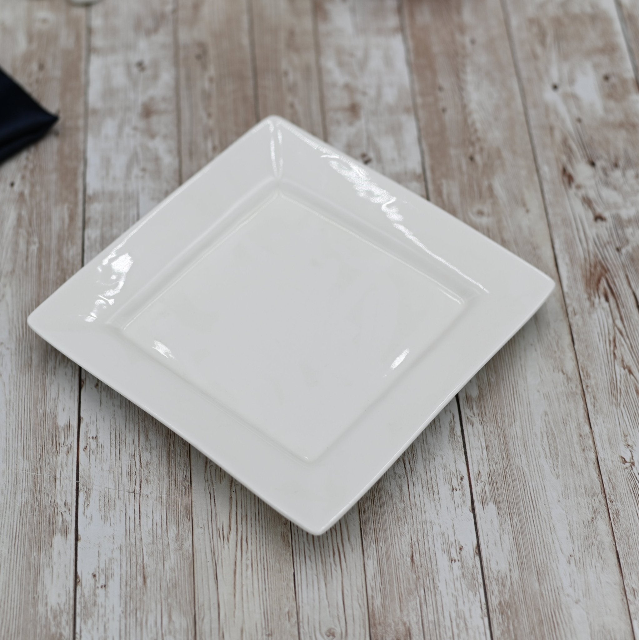 Set of 3 Fine Porcelain 10" Square Dinner Plates | Zigeze