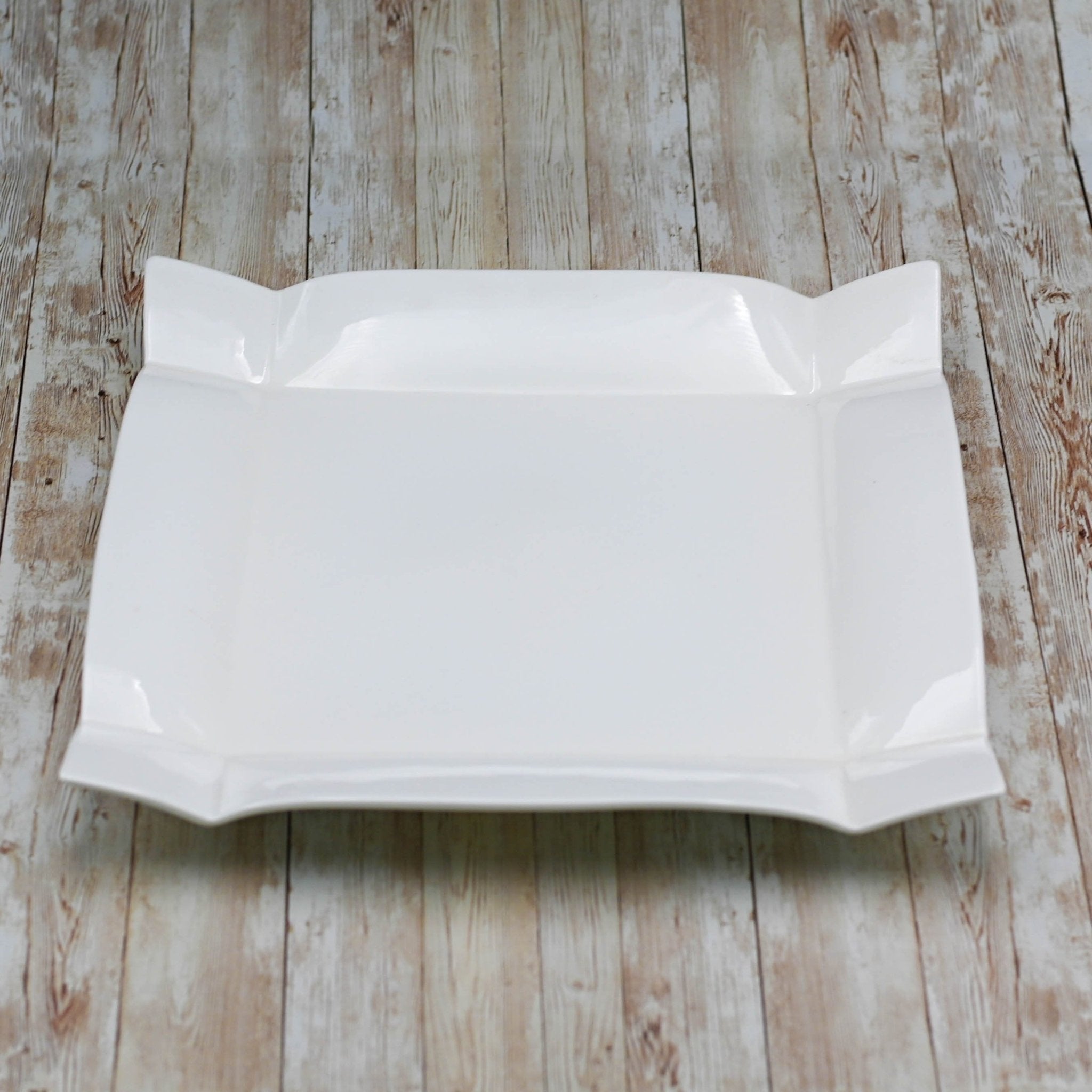 Set of 3 Fine Porcelain Square 14" Platters | Zigeze