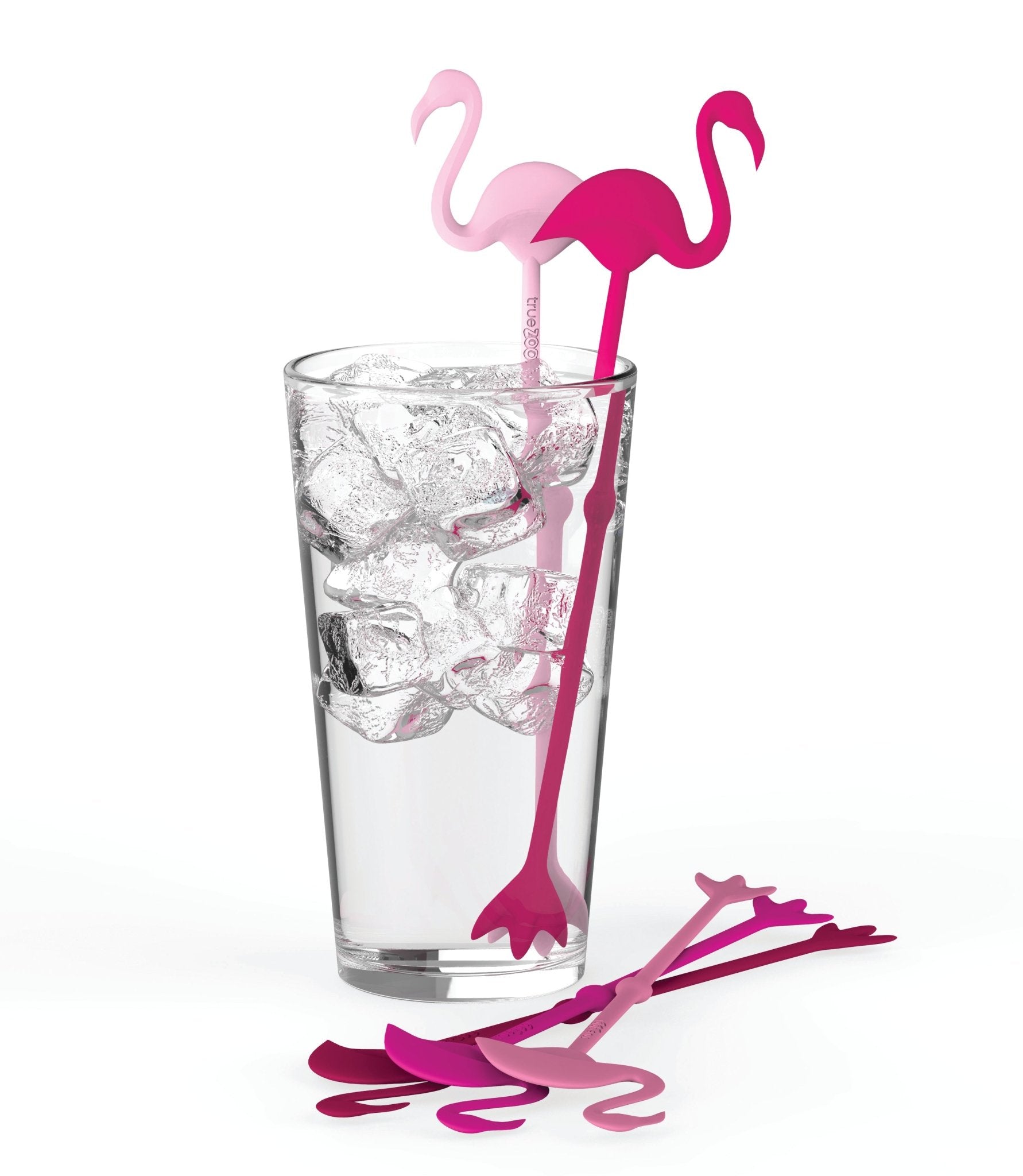 Set of 5 Extra Long Flamingo Stir Sticks | Zigeze