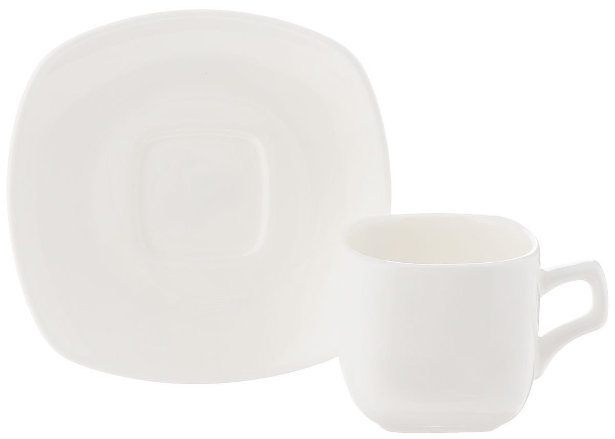 Set of 6 Fine Porcelain 3 Oz. Coffee Cup & Saucer | Zigeze