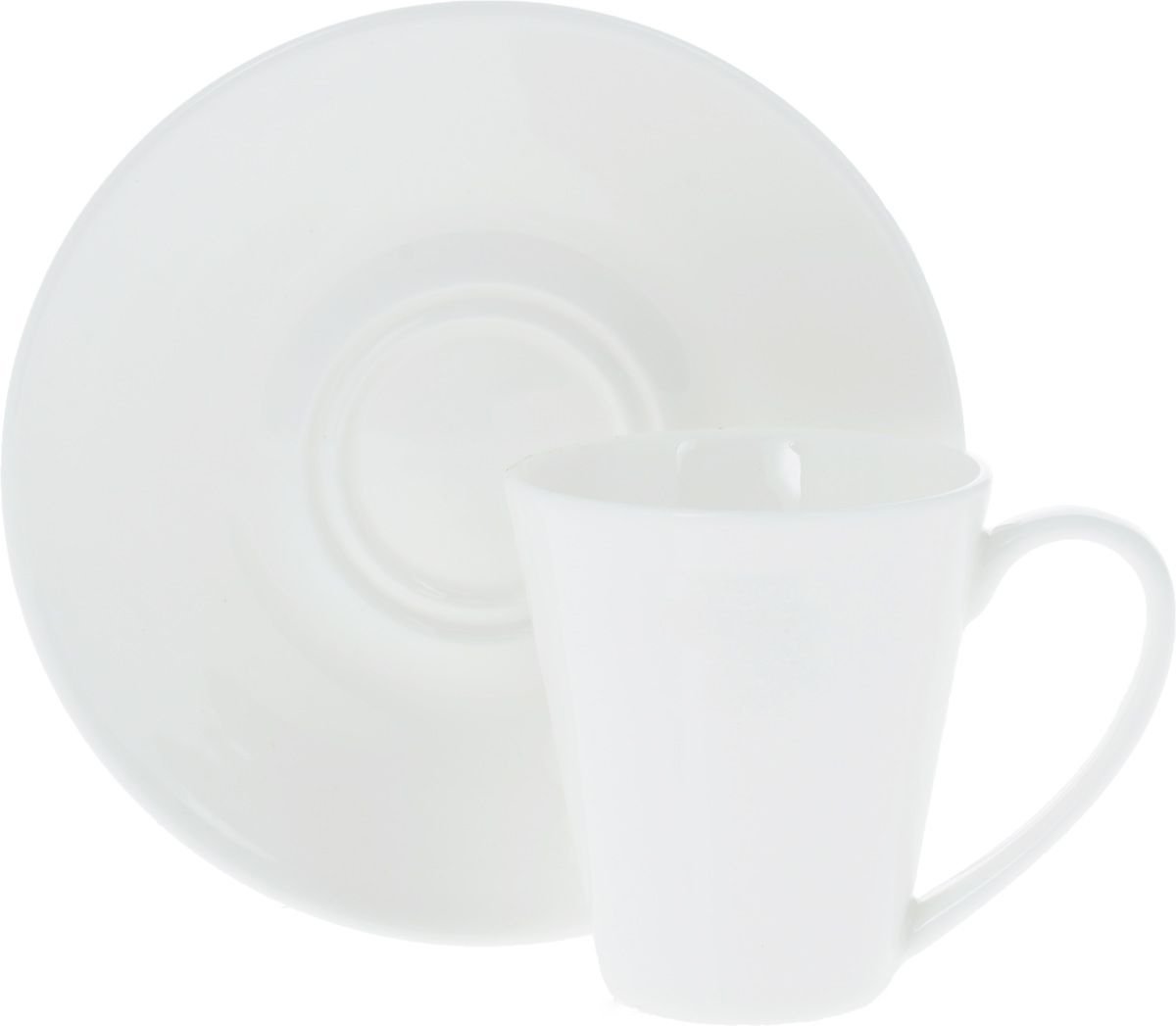 Set of 6 Fine Porcelain 4 Oz. Coffee Cup & Saucer | Zigeze