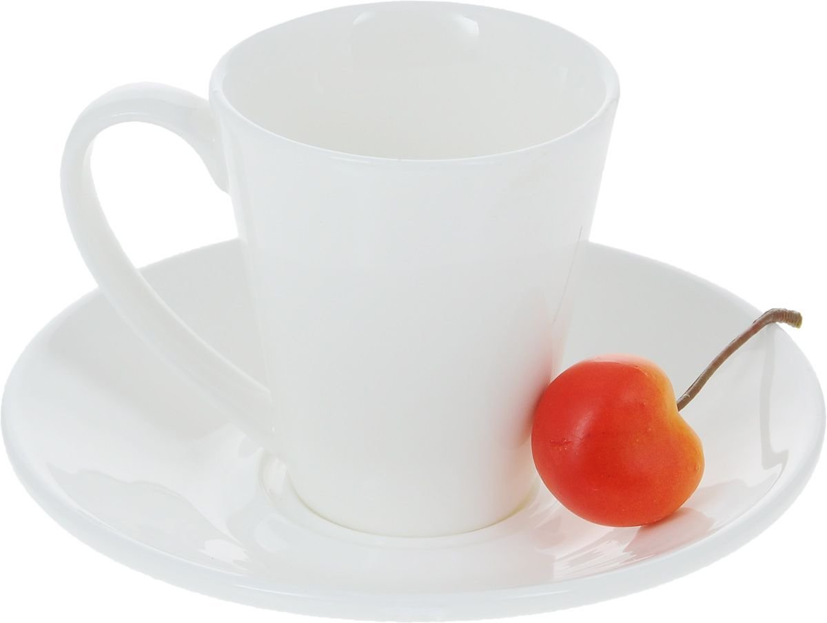 Set of 6 Fine Porcelain 4 Oz. Coffee Cup & Saucer | Zigeze