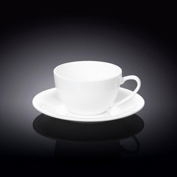 Set of 6 Fine Porcelain 6 Oz. Cappuccino Cups & Saucers | Zigeze