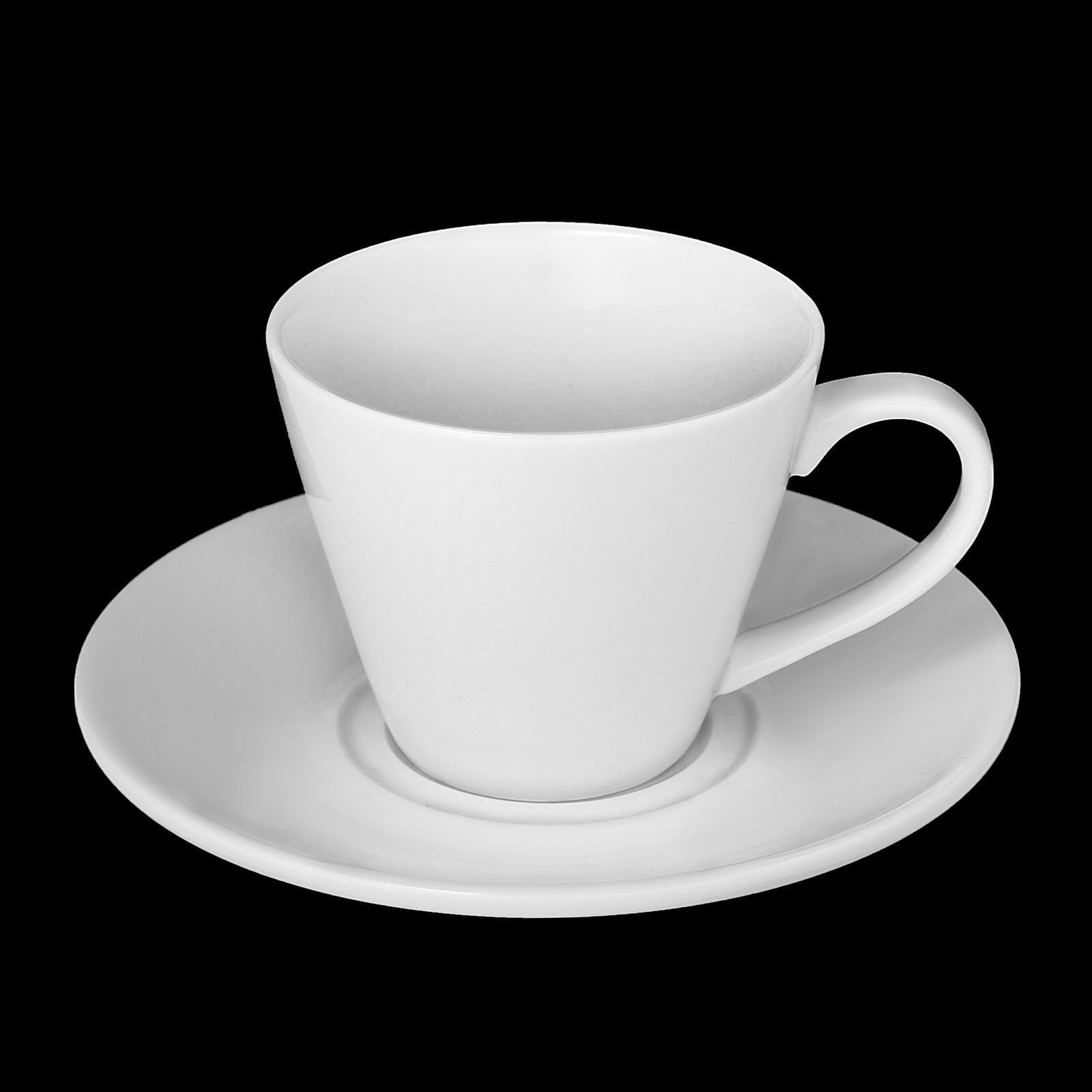 Set of 6 Fine Porcelain 6 Oz. Tea Cups & Saucers | Zigeze