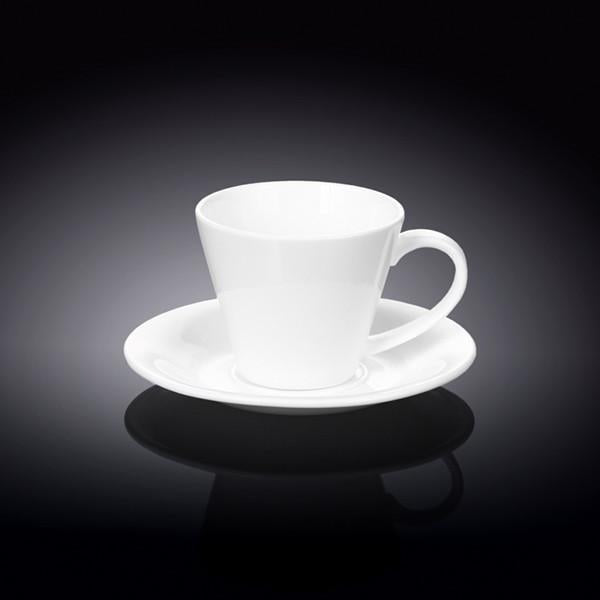 Set of 6 Fine Porcelain 6 Oz. Tea Cups & Saucers | Zigeze