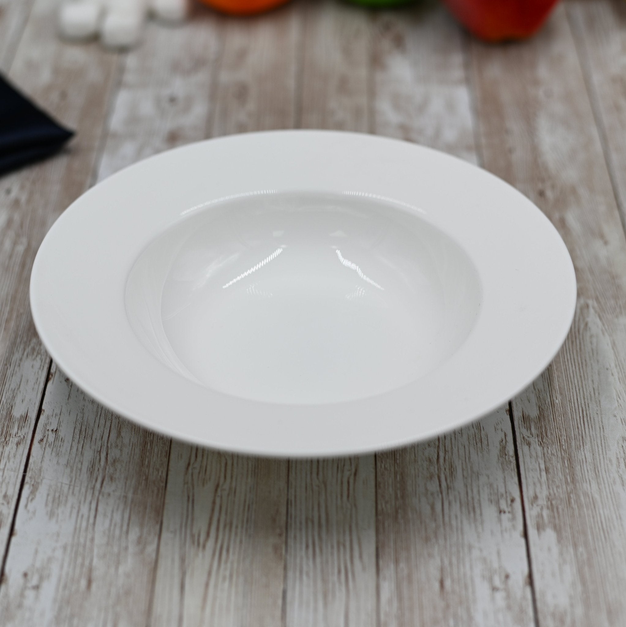 Set of 6 Fine Porcelain Deep Plates 8" | Zigeze