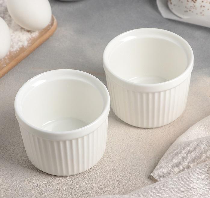 Set of 6 Fine Porcelain White Ramekins | Zigeze