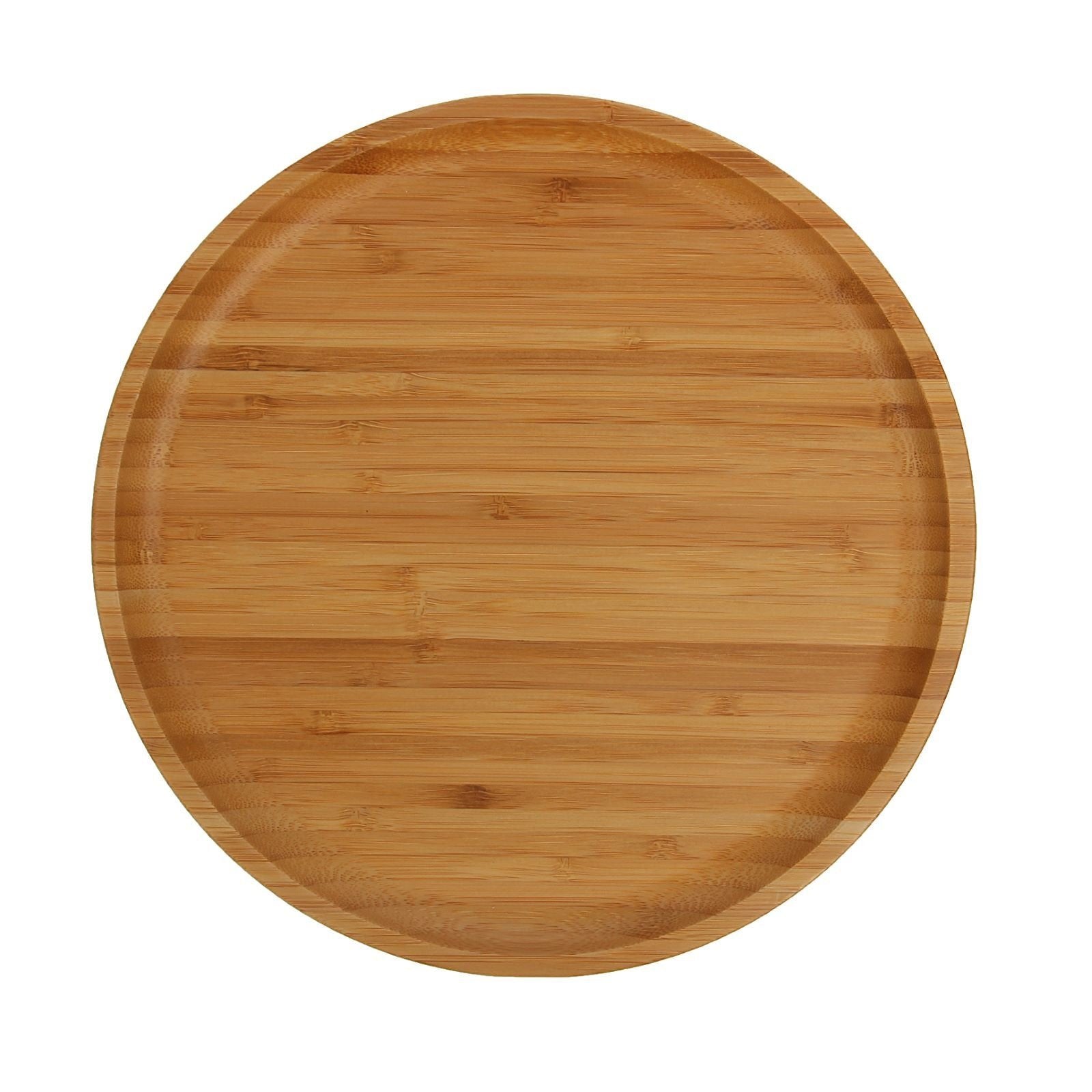 Set of 6 Natural Bamboo Plates 11" | Zigeze