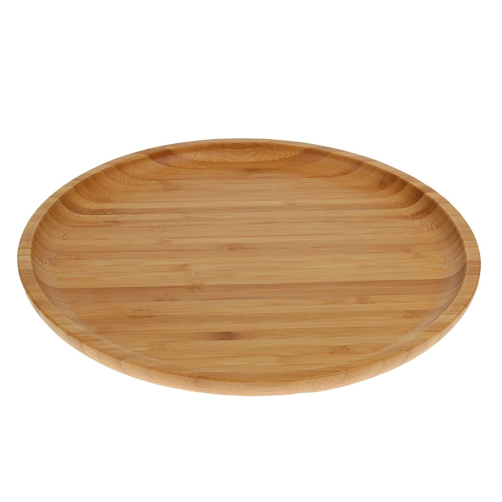 Set of 6 Natural Bamboo Plates 11" | Zigeze