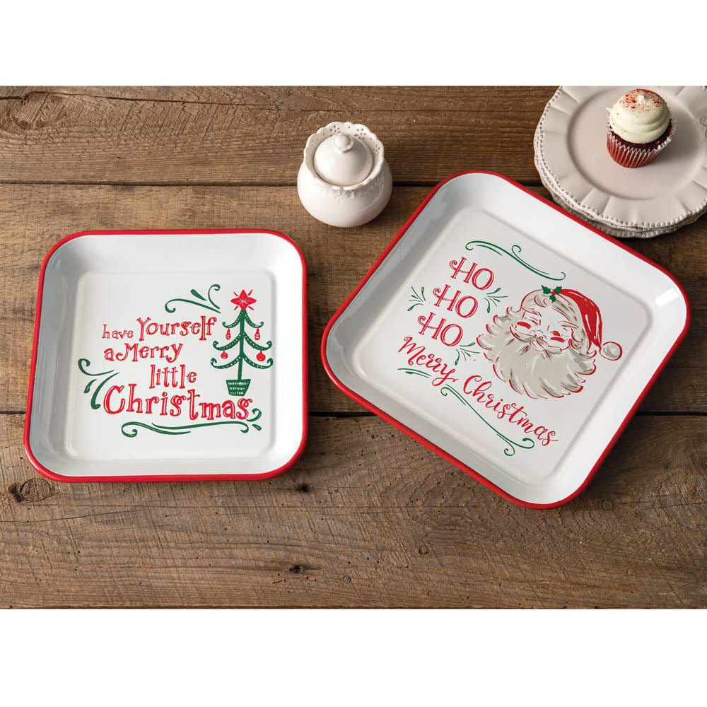 Set of Two Christmas Trays | Zigeze