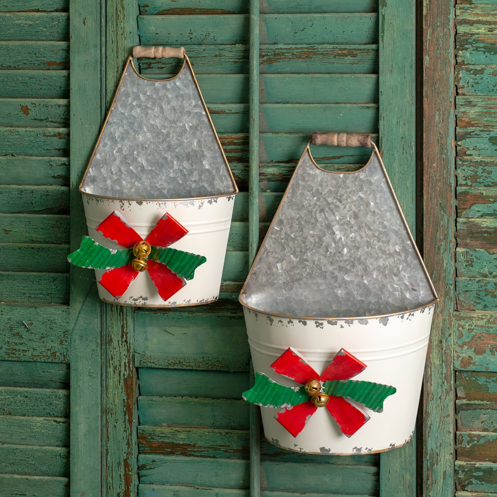 Set of Two Holiday Bow Caddies | Zigeze