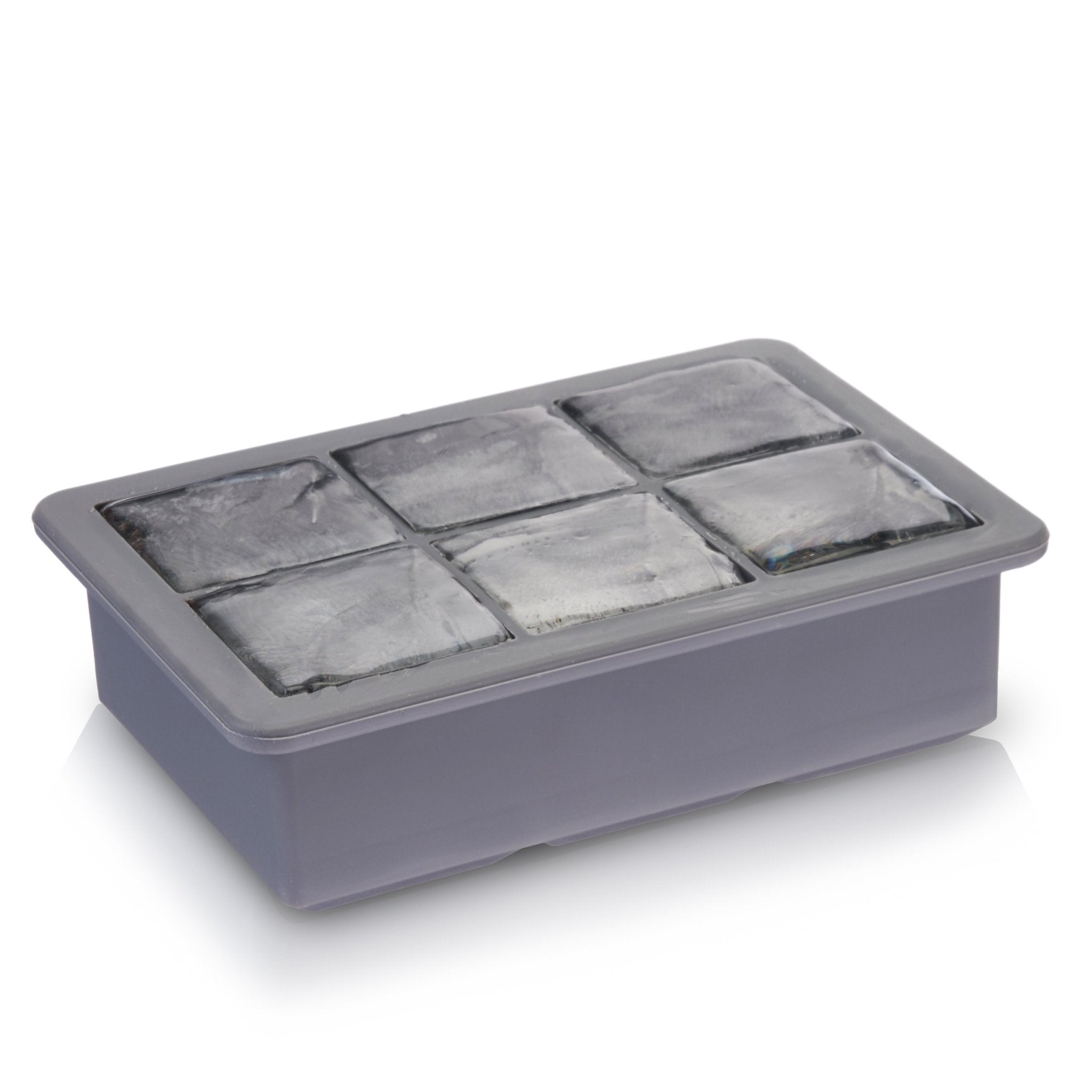 Silicone Highball Ice Cube Tray with Lid | Zigeze