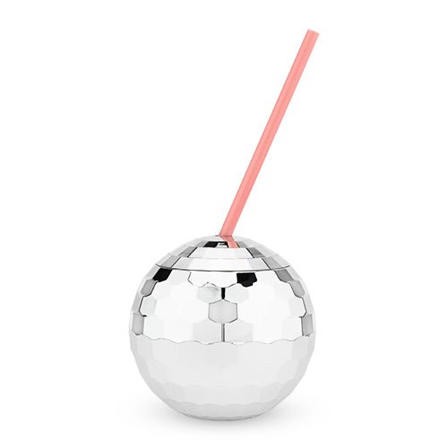 Silver Disco Ball Drink 16 - Ounce Tumbler | Zigeze